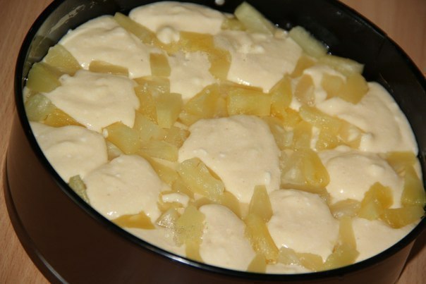 Творожный пирог с ананасами от Вероники Крамарь.